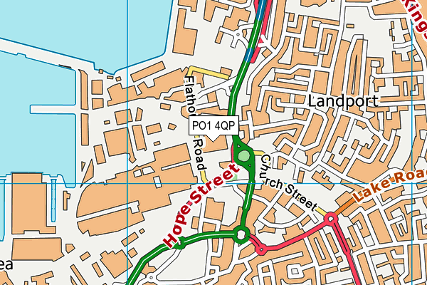 PO1 4QP map - OS VectorMap District (Ordnance Survey)