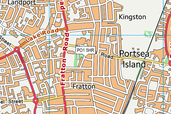 PO1 5HR map - OS VectorMap District (Ordnance Survey)