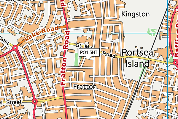 PO1 5HT map - OS VectorMap District (Ordnance Survey)