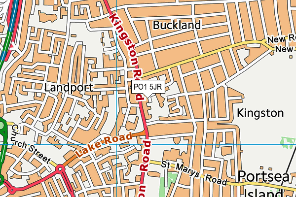 PO1 5JR map - OS VectorMap District (Ordnance Survey)