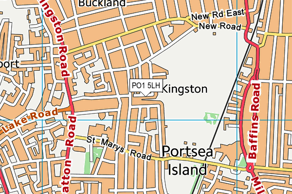 PO1 5LH map - OS VectorMap District (Ordnance Survey)