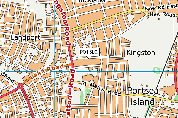 PO1 5LQ map - OS VectorMap District (Ordnance Survey)