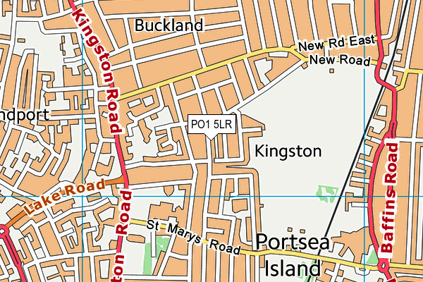 PO1 5LR map - OS VectorMap District (Ordnance Survey)