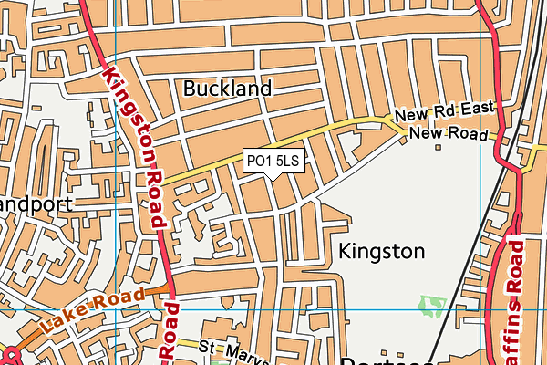 PO1 5LS map - OS VectorMap District (Ordnance Survey)