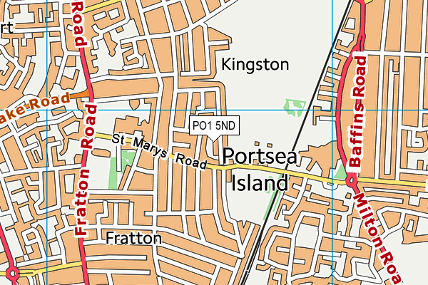 PO1 5ND map - OS VectorMap District (Ordnance Survey)