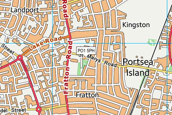 PO1 5PH map - OS VectorMap District (Ordnance Survey)