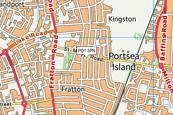 PO1 5PN map - OS VectorMap District (Ordnance Survey)