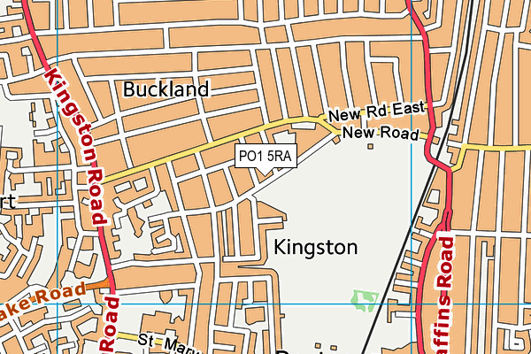 PO1 5RA map - OS VectorMap District (Ordnance Survey)