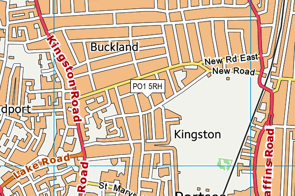 PO1 5RH map - OS VectorMap District (Ordnance Survey)