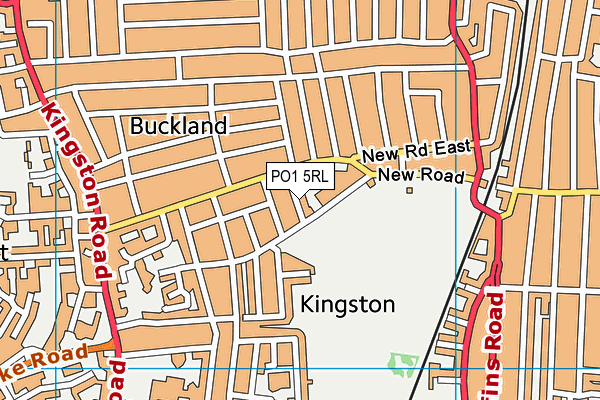 PO1 5RL map - OS VectorMap District (Ordnance Survey)