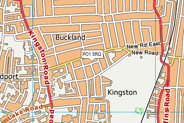 PO1 5RQ map - OS VectorMap District (Ordnance Survey)