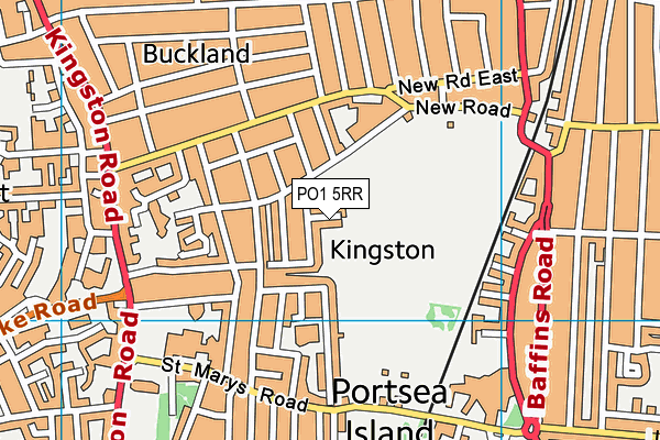 PO1 5RR map - OS VectorMap District (Ordnance Survey)