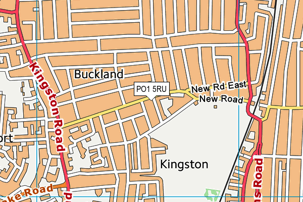 PO1 5RU map - OS VectorMap District (Ordnance Survey)