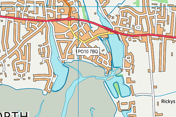 PO10 7BQ map - OS VectorMap District (Ordnance Survey)