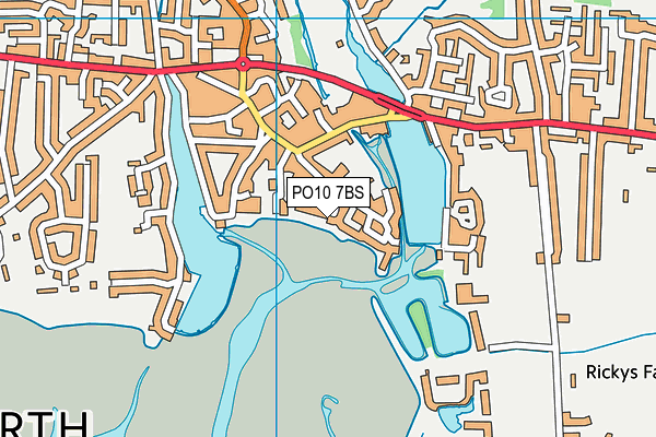 PO10 7BS map - OS VectorMap District (Ordnance Survey)