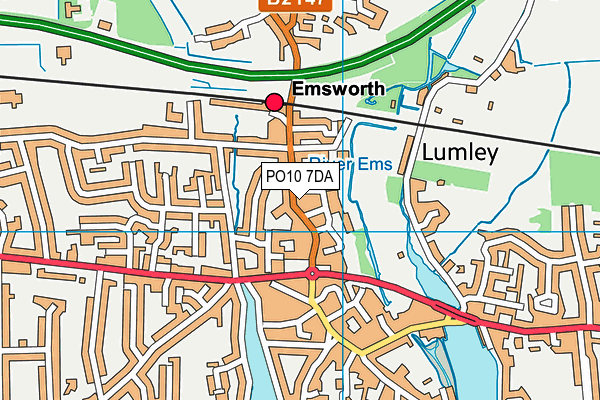 Map of EMSWORTH CYCLES LTD at district scale