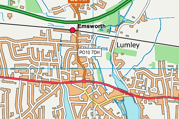 PO10 7DH map - OS VectorMap District (Ordnance Survey)