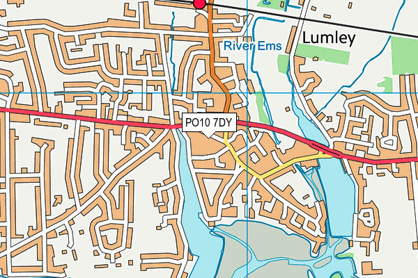 PO10 7DY map - OS VectorMap District (Ordnance Survey)