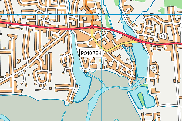 PO10 7EH map - OS VectorMap District (Ordnance Survey)