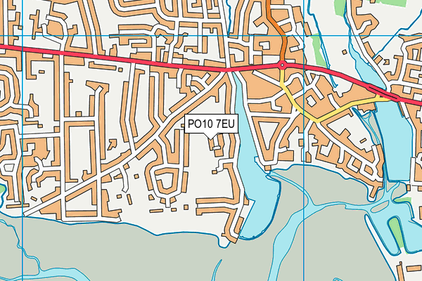 PO10 7EU map - OS VectorMap District (Ordnance Survey)