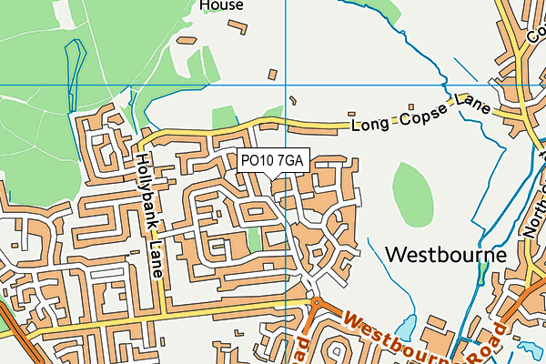PO10 7GA map - OS VectorMap District (Ordnance Survey)