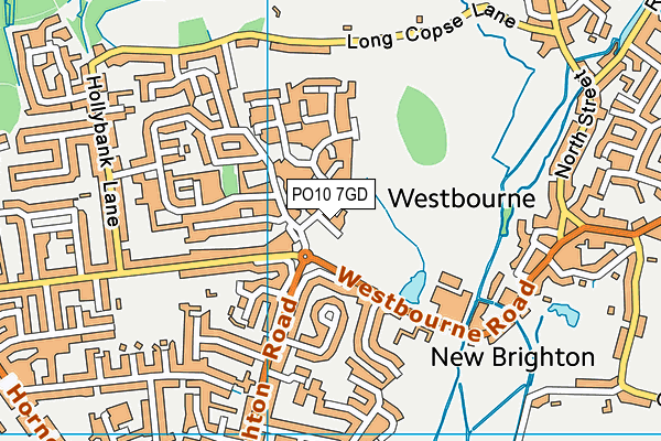 PO10 7GD map - OS VectorMap District (Ordnance Survey)