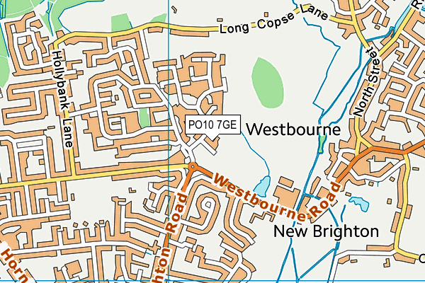 PO10 7GE map - OS VectorMap District (Ordnance Survey)