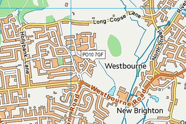 PO10 7GF map - OS VectorMap District (Ordnance Survey)