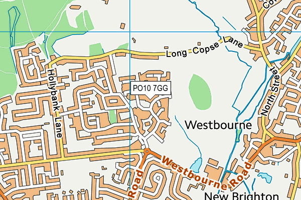 PO10 7GG map - OS VectorMap District (Ordnance Survey)