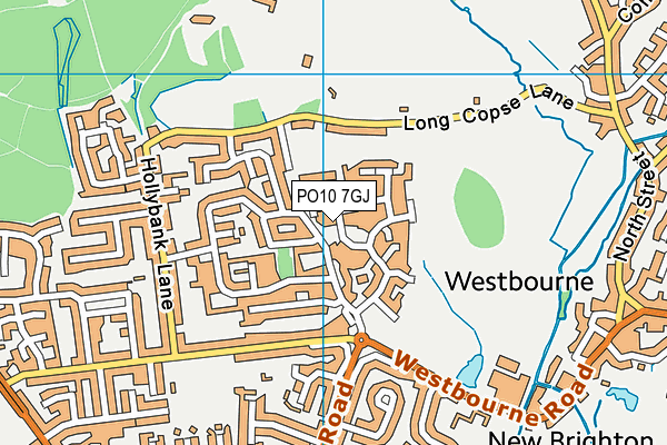PO10 7GJ map - OS VectorMap District (Ordnance Survey)