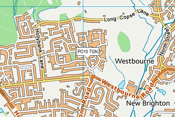 PO10 7GN map - OS VectorMap District (Ordnance Survey)