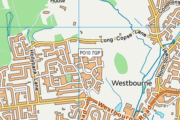 PO10 7GP map - OS VectorMap District (Ordnance Survey)