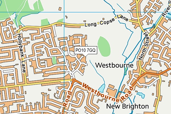 PO10 7GQ map - OS VectorMap District (Ordnance Survey)