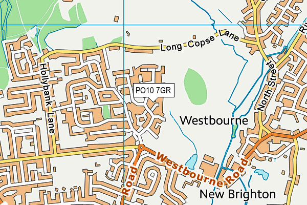 PO10 7GR map - OS VectorMap District (Ordnance Survey)