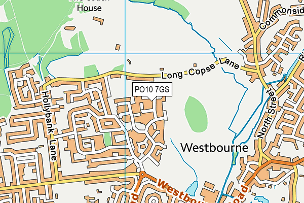 PO10 7GS map - OS VectorMap District (Ordnance Survey)