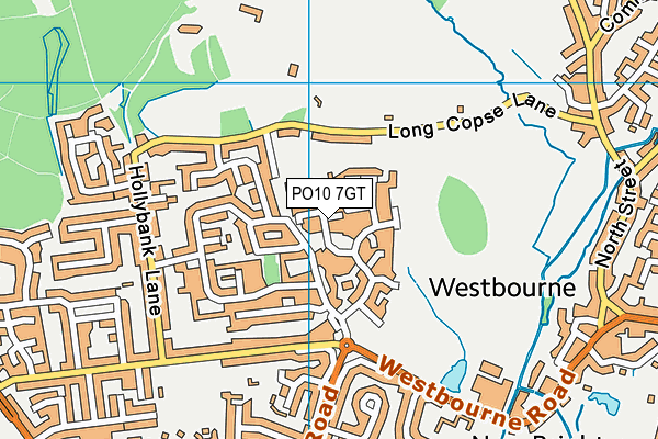 PO10 7GT map - OS VectorMap District (Ordnance Survey)
