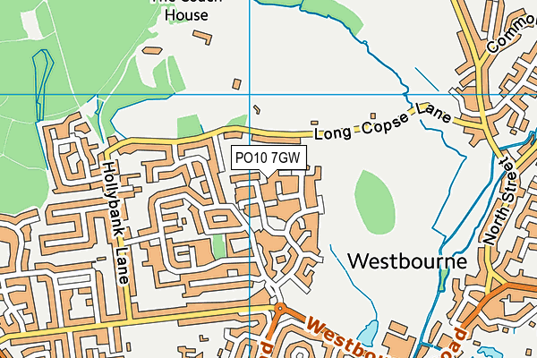 PO10 7GW map - OS VectorMap District (Ordnance Survey)