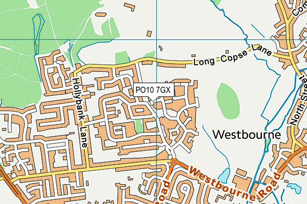 PO10 7GX map - OS VectorMap District (Ordnance Survey)