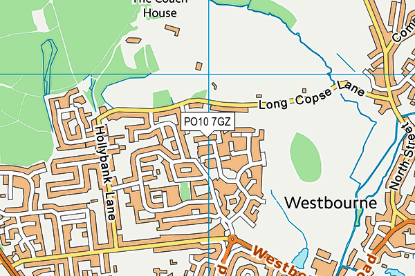 PO10 7GZ map - OS VectorMap District (Ordnance Survey)