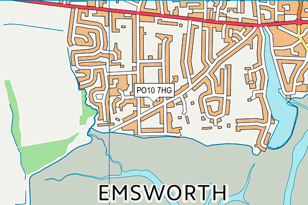 PO10 7HG map - OS VectorMap District (Ordnance Survey)