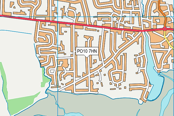 PO10 7HN map - OS VectorMap District (Ordnance Survey)