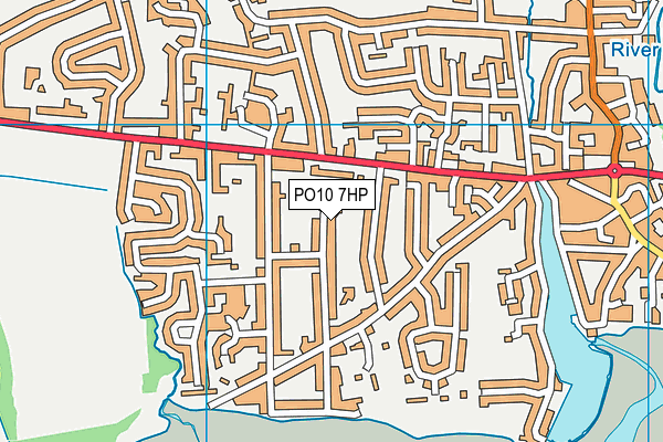 PO10 7HP map - OS VectorMap District (Ordnance Survey)