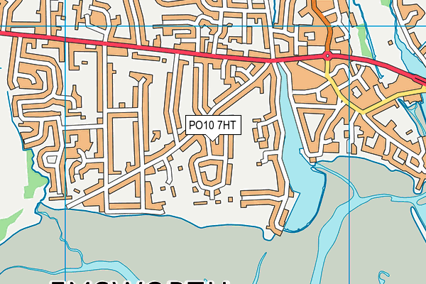 PO10 7HT map - OS VectorMap District (Ordnance Survey)