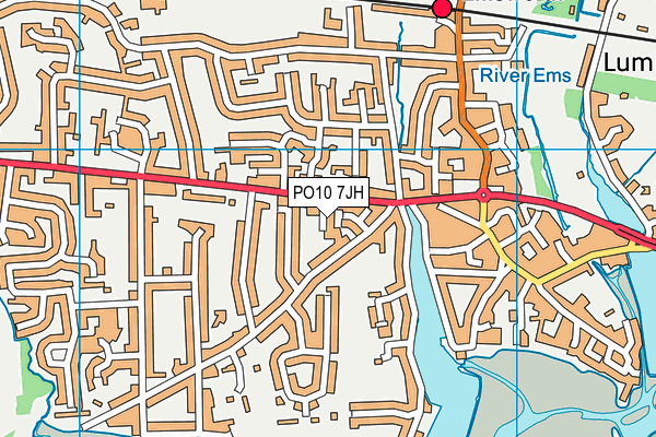 PO10 7JH map - OS VectorMap District (Ordnance Survey)