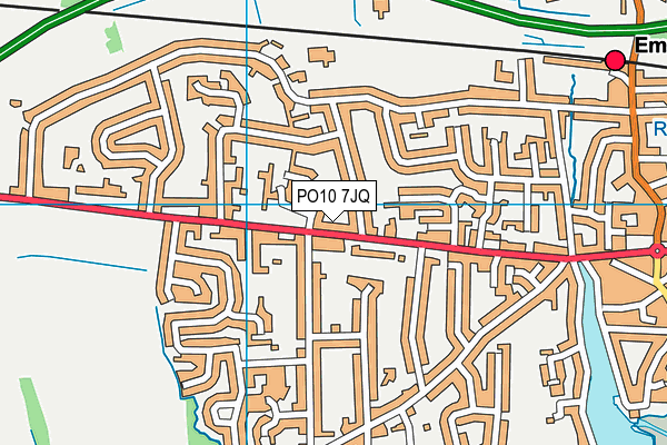 PO10 7JQ map - OS VectorMap District (Ordnance Survey)