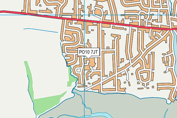 PO10 7JT map - OS VectorMap District (Ordnance Survey)