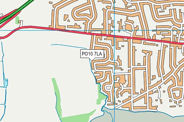 PO10 7LA map - OS VectorMap District (Ordnance Survey)