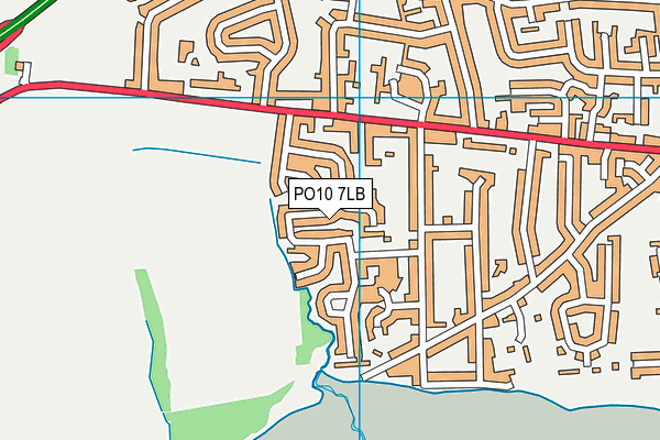 PO10 7LB map - OS VectorMap District (Ordnance Survey)