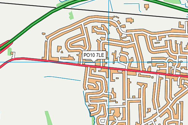 PO10 7LE map - OS VectorMap District (Ordnance Survey)