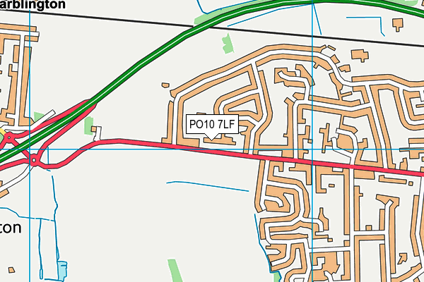 PO10 7LF map - OS VectorMap District (Ordnance Survey)
